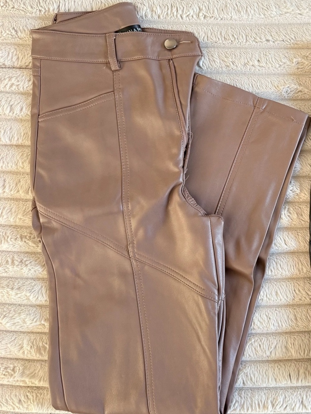 Dynamite Brown Faux Leather Pants